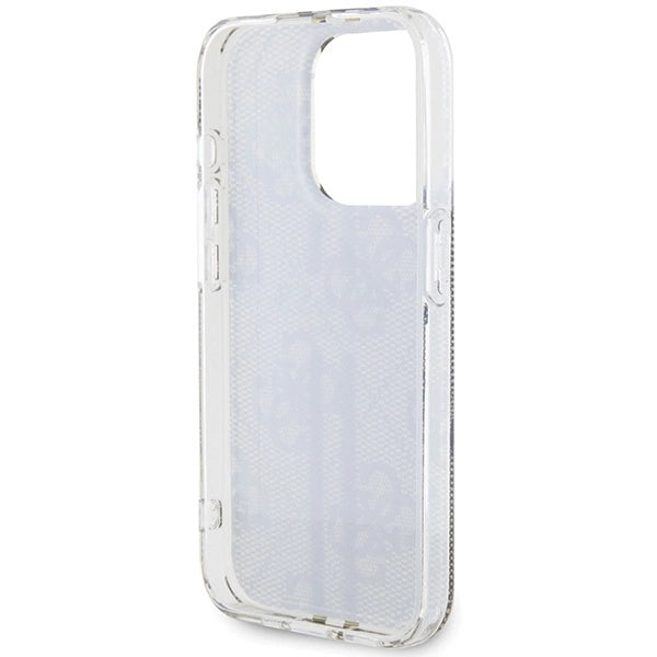 Guess IML 4G Gold Stripe-kasse til iPhone 15 Pro Max - brun