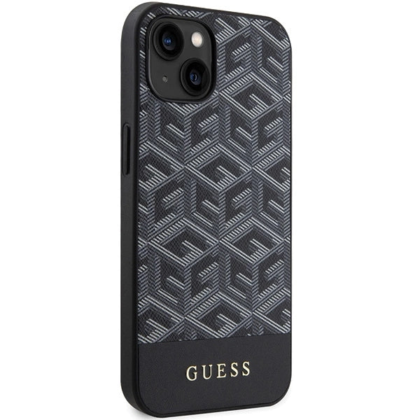 Guess GCube Stripes MagSafe fodtøj til iPhone 15 / 14 / 13 - sort