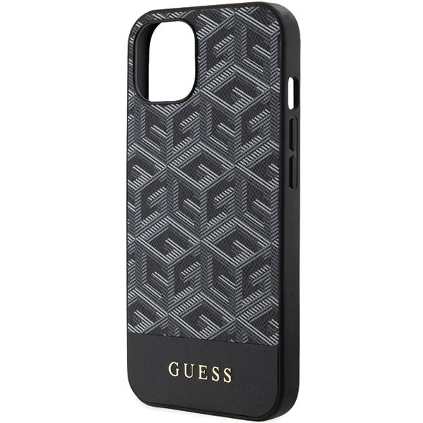 Guess GCube Stripes MagSafe fodtøj til iPhone 15 / 14 / 13 - sort