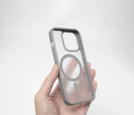 LAUT Huex Protect med MagSafe til iPhone 15 Pro Max - grå