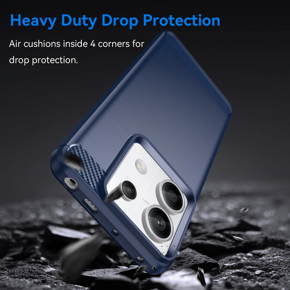 Carbon Case til Xiaomi Redmi Note 13 5G - blå