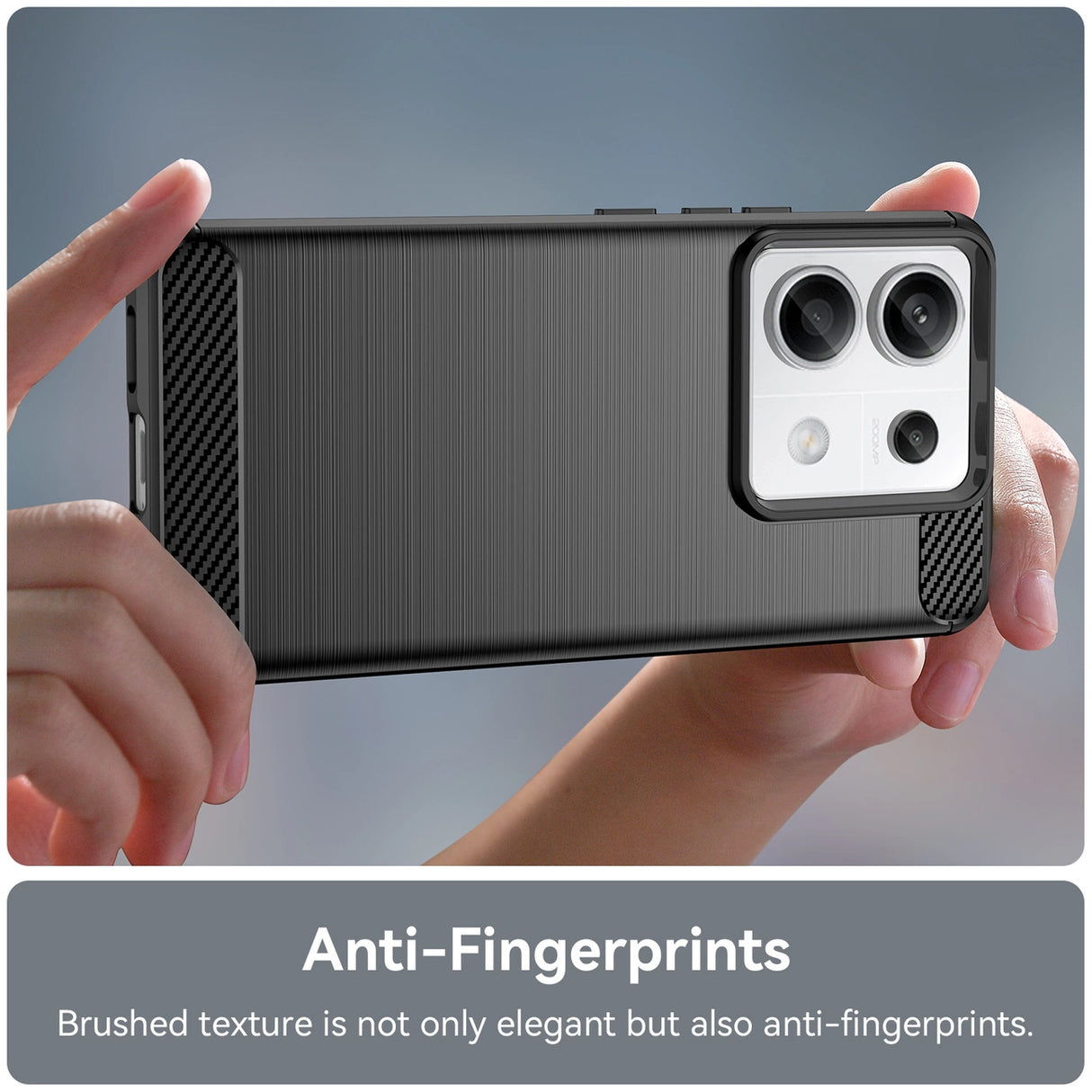 Carbon Case til Xiaomi Redmi Note 13 5G - sort