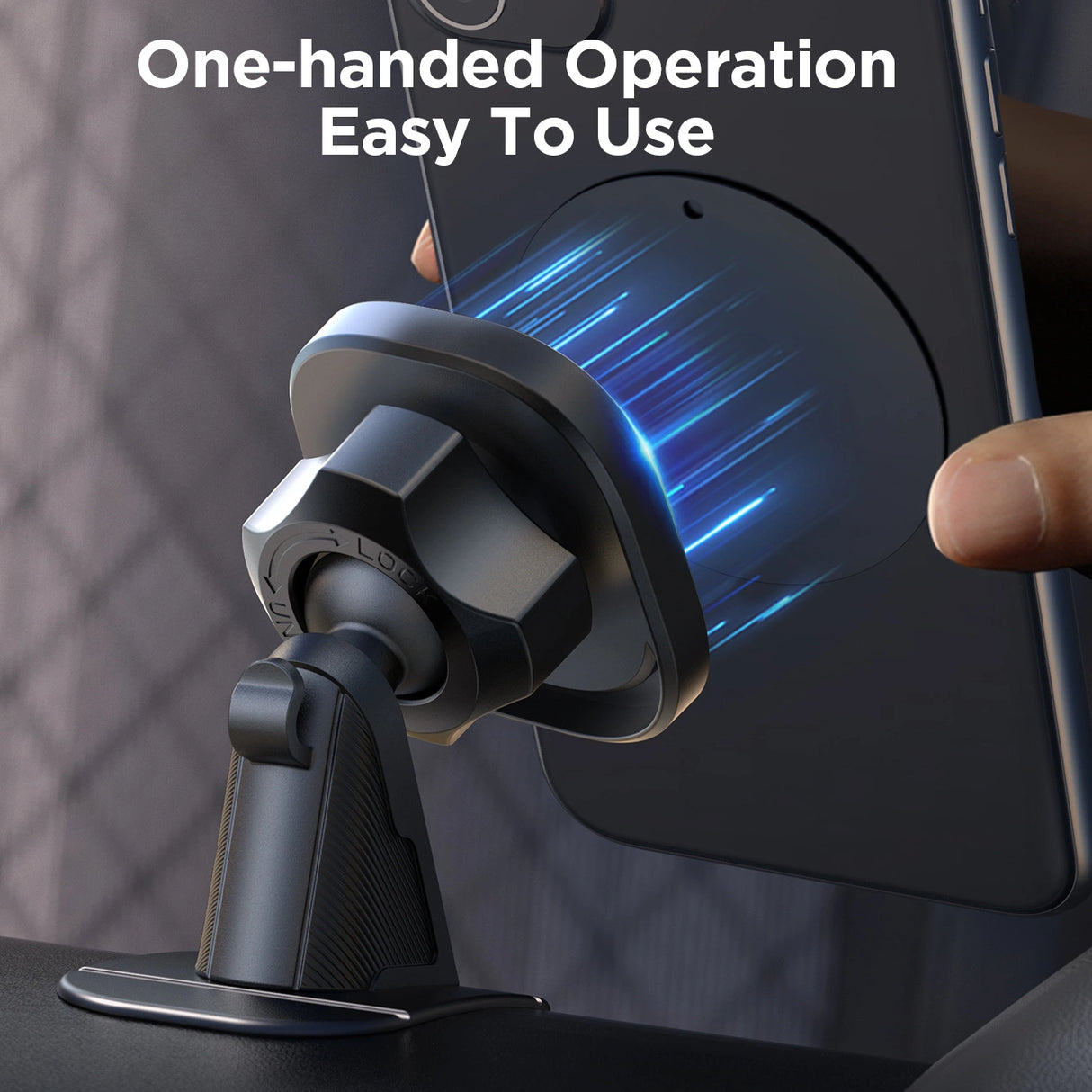 Joyroom JR-ZS400 magnetisk biltelefonholder på instrumentbrættet - sort