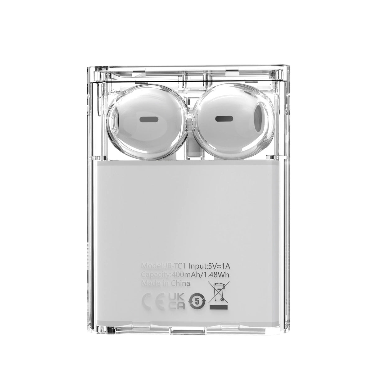 TWS Joyroom JR-TC1 IceLens Series trådløse hovedtelefoner med LED-lys - hvid