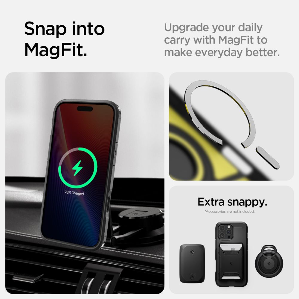 Spigen Tough Armor 'T' Mag Magsafe Iphone 16 Pro Max Sort