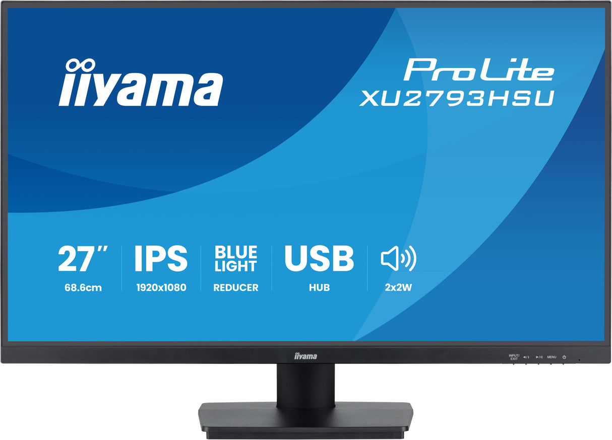 iiyama ProLite XU2793HSU-B7 computerskærm 68,6 cm (27) 1080 x 1920 pixel Fuld HD LED Sort