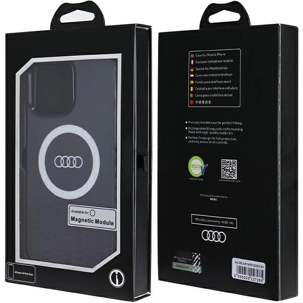 Audi IML Big Logo MagSafe-hylster til iPhone 14 Pro Max - sort