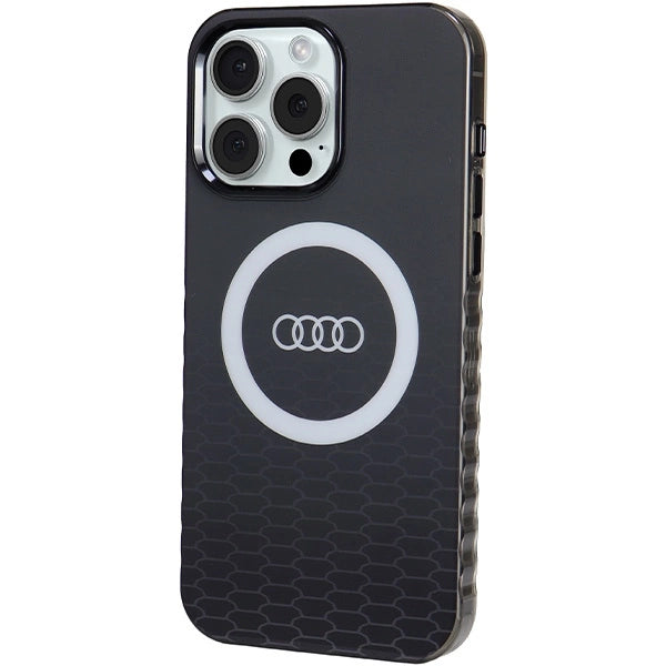 Audi IML Big Logo MagSafe-hylster til iPhone 15 Pro Max - sort