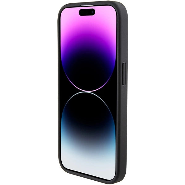 BMW M Grip Stand Bicolor-hylster til iPhone 15 Pro - marineblå