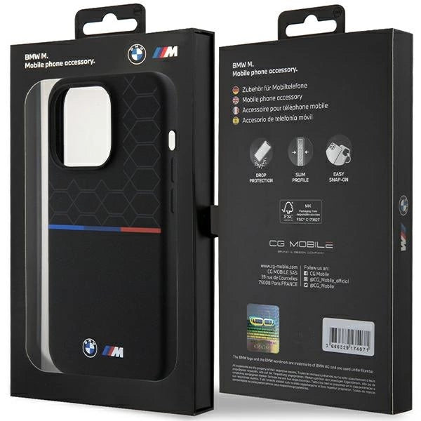 BMW M Silicone Pattern MagSafe Case til iPhone 15 Pro - sort