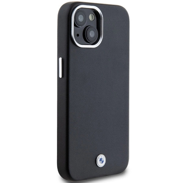 BMW Signature Wrapped Metal MagSafe Case til iPhone 15 Plus / 14 Plus - sort