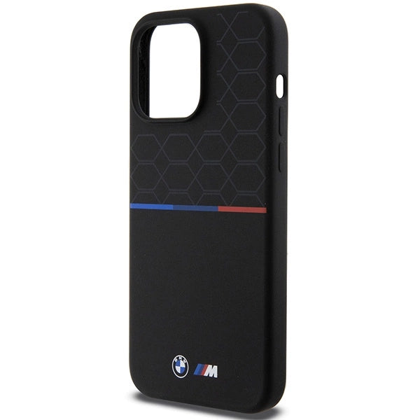 BMW M Silicone Pattern MagSafe Case til iPhone 15 Pro Max - sort