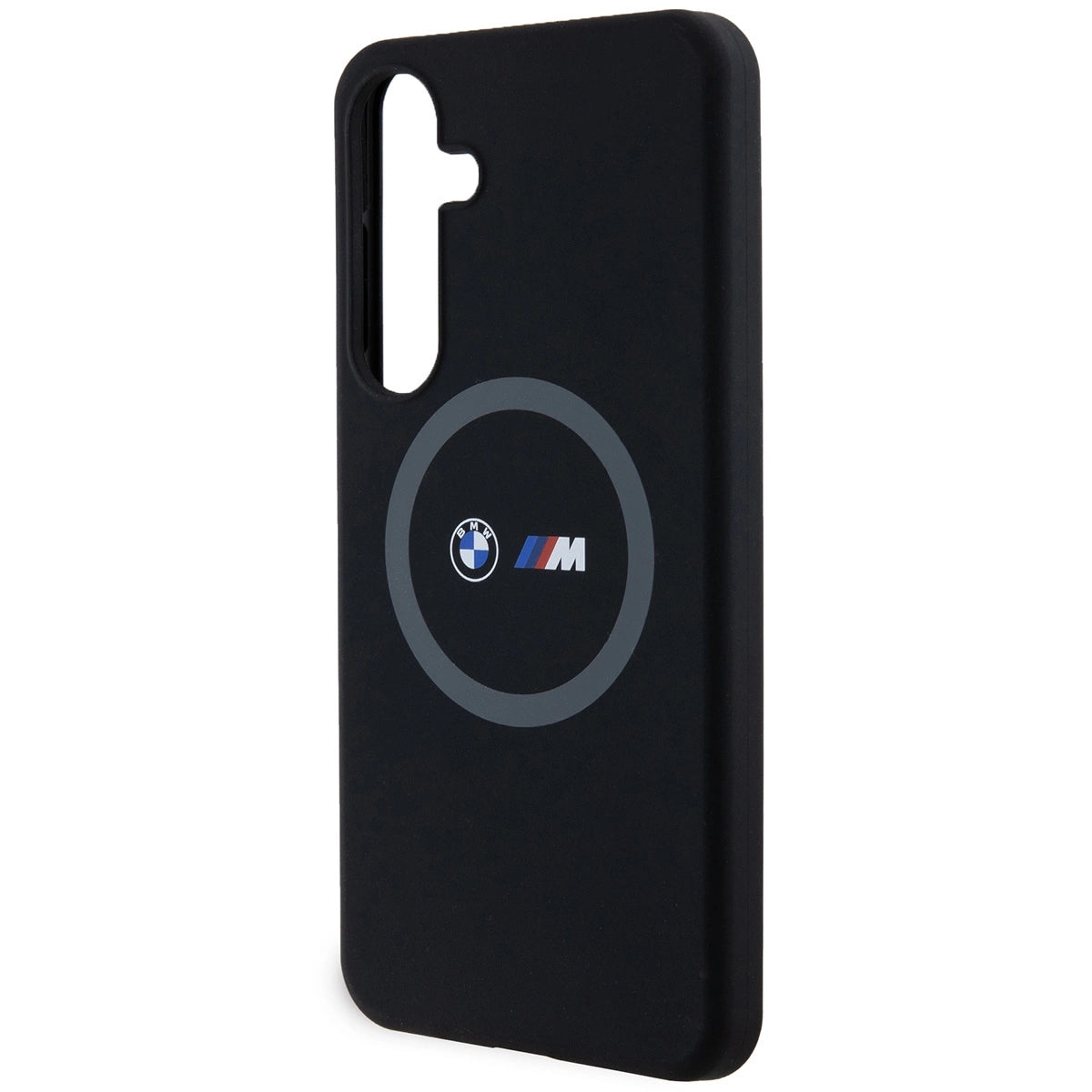 BMW M Silicone Printed Ring MagSafe-kasse til Samsung Galaxy S24+ - sort