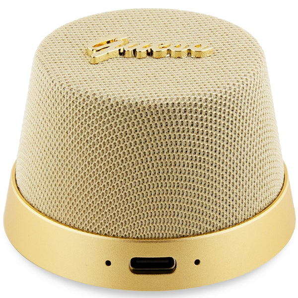 Guess Magnetic Script Metal Bluetooth-højttaler - guld