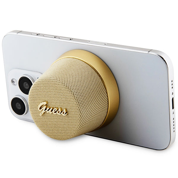 Guess Magnetic Script Metal Bluetooth-højttaler - guld