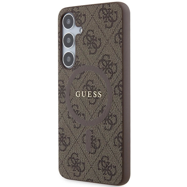 Guess 4G Collection MagSafe-foder for Samsung Galaxy S24+ - brun