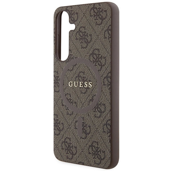 Guess 4G Collection MagSafe-foder for Samsung Galaxy S24+ - brun
