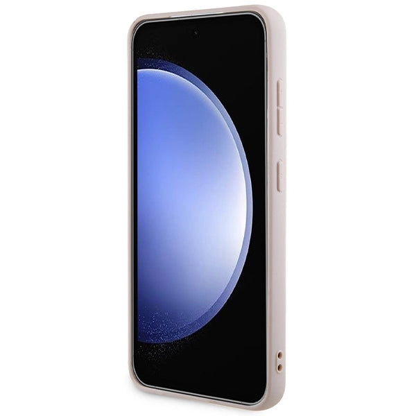 Guess 4G Collection Leather Metal Logo MagSafe Case for Samsung Galaxy S24 - Pink