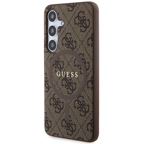 Guess 4G Collection MagSafe Case til Samsung Galaxy S24 - Brunt