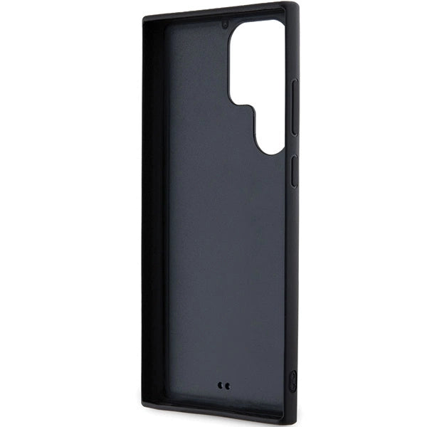 Karl Lagerfeld 3D Rubber Glitter Logo case for Samsung Galaxy S23 Ultra - black