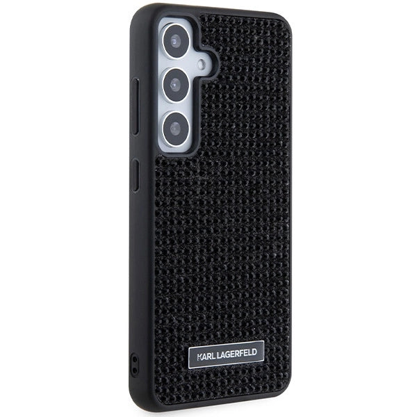 Karl Lagerfeld Rhinestone Metal Logo case for Samsung Galaxy S24 - black