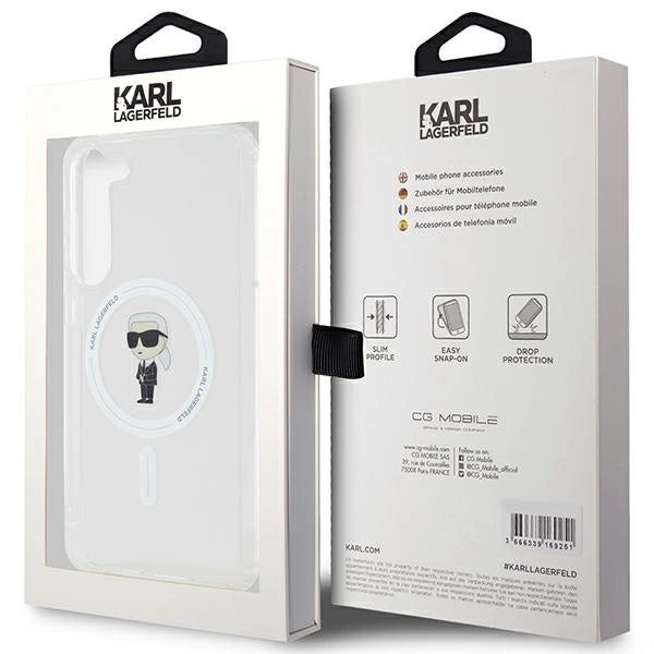 Karl Lagerfeld IML Ikonik MagSafe case for Samsung Galaxy S23+ - transparent