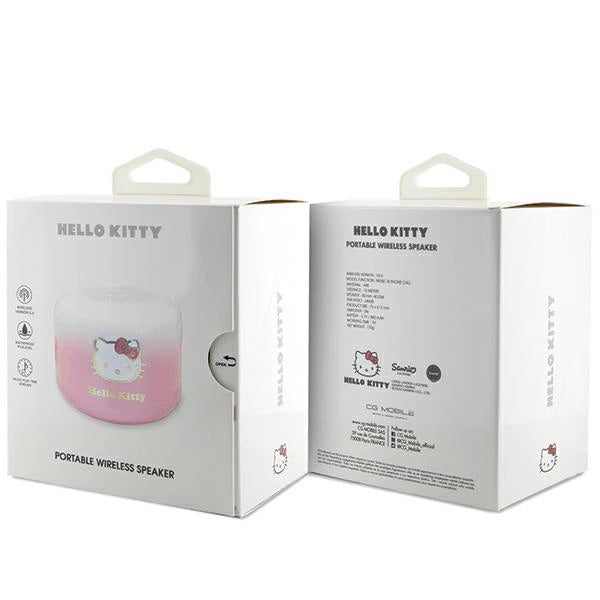 Hello Kitty Electroplate Gradient Bluetooth speaker - pink