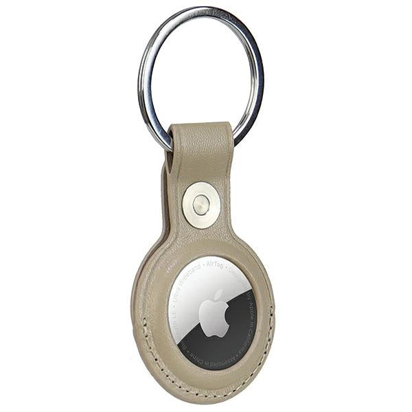 Audi AirTag-kasse af syntetisk læder - beige