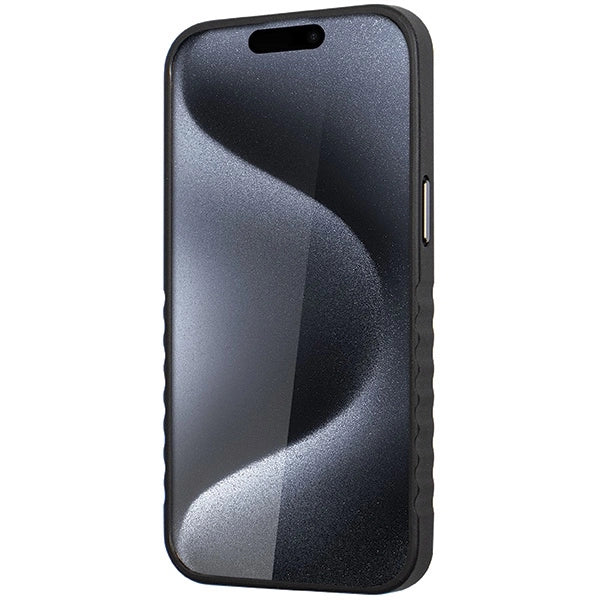 Audi Genuine Leather case med MagSafe til iPhone 15 Pro - sort og rød