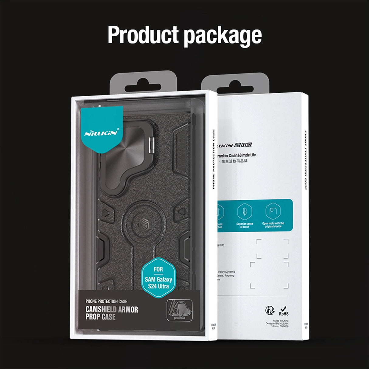 Nillkin CamShield Armor Prop Case til Samsung Galaxy S24 Ultra - sort