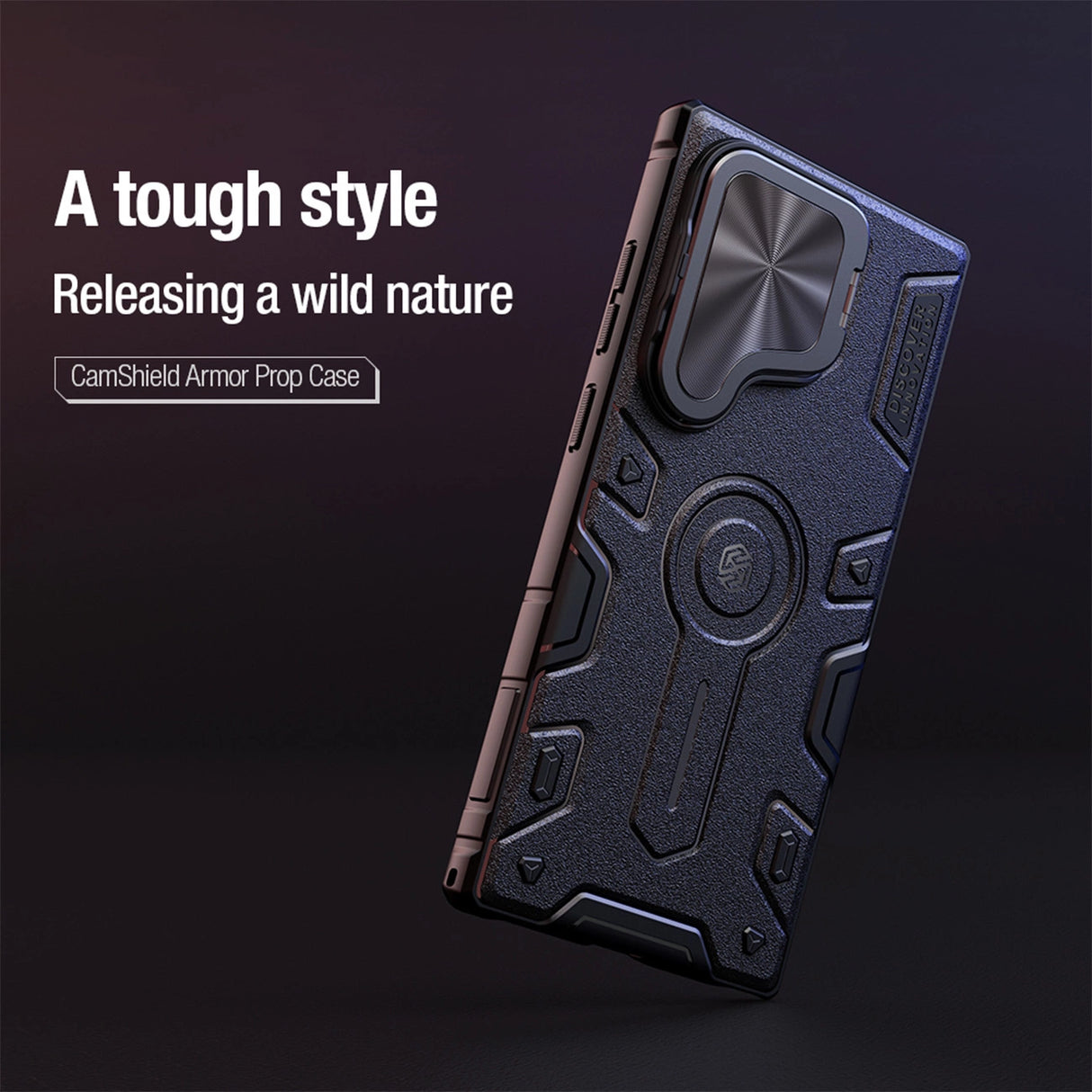 Nillkin CamShield Armor Prop Case til Samsung Galaxy S24 Ultra - sort