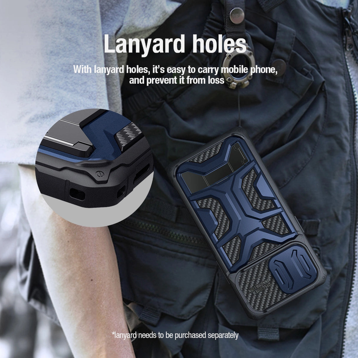 Nillkin Adventurer Pro Case til iPhone 14 Pro - sort