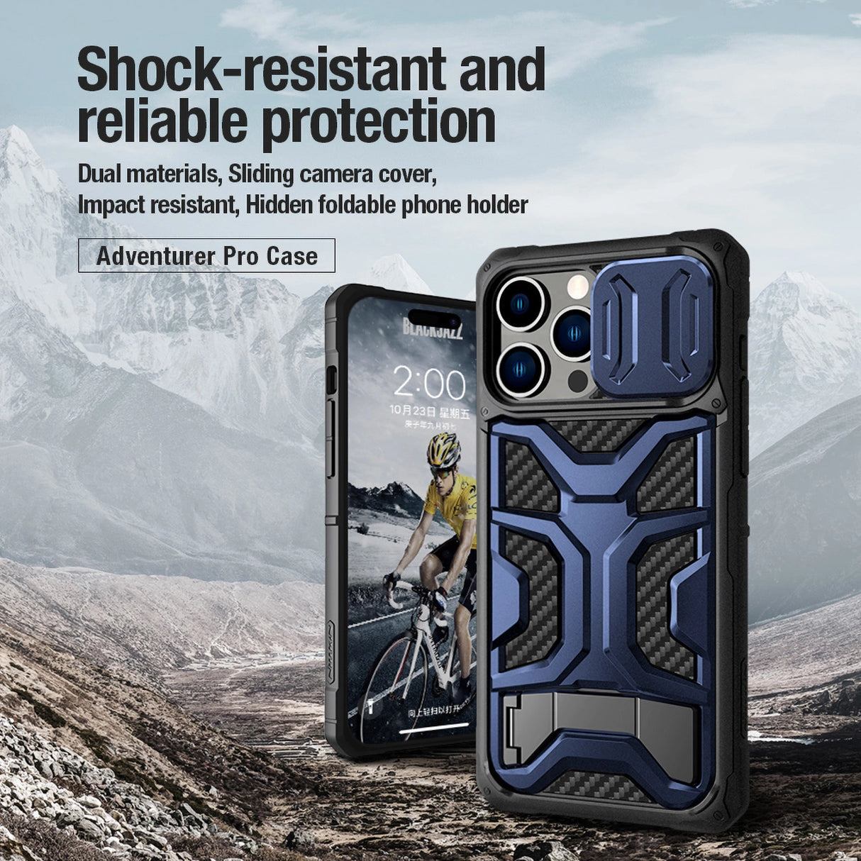 Nillkin Adventurer Pro Case til iPhone 14 Pro - sort