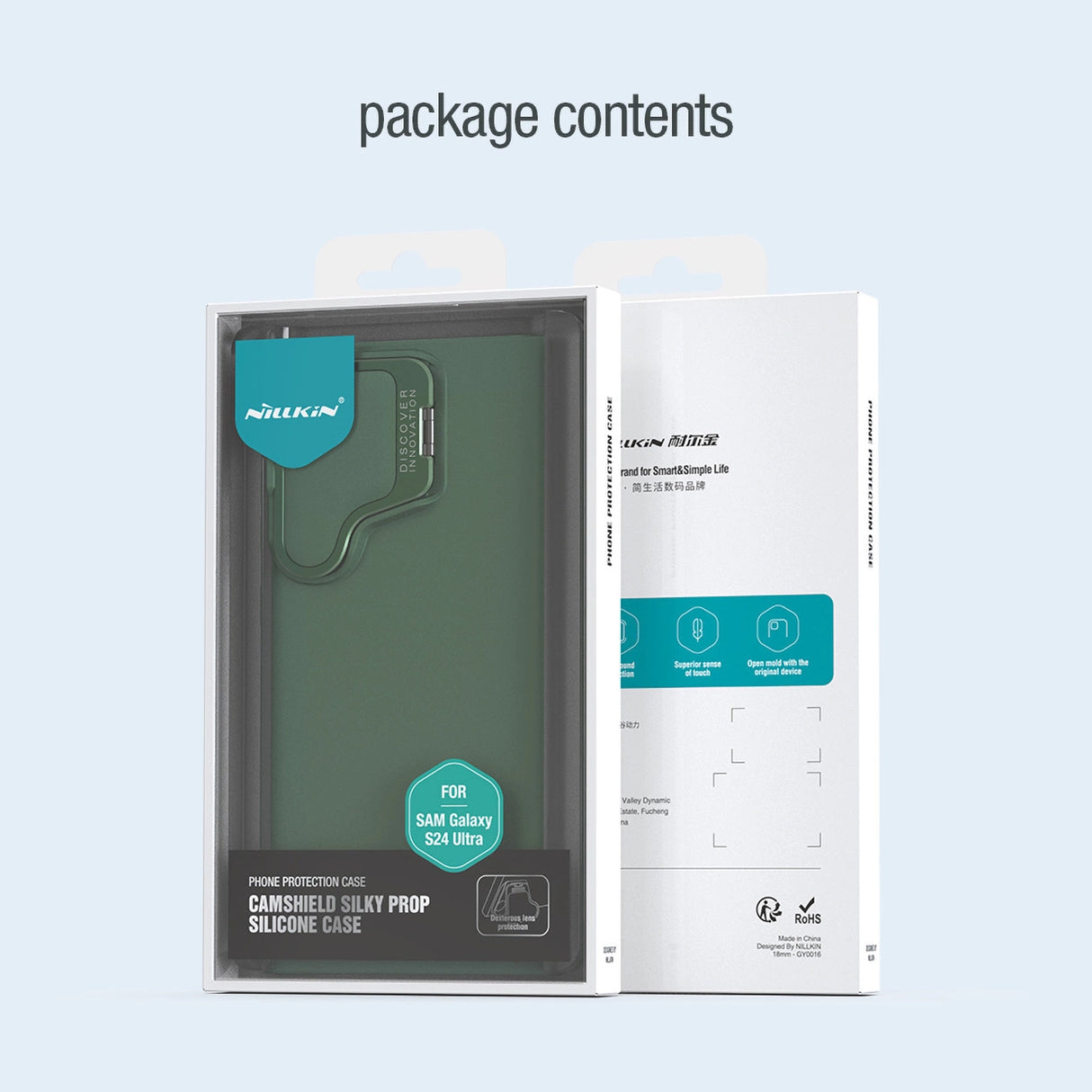 Nillkin CamShield Silky Prop Silicone Case til Samsung Galaxy S24 Ultra - sort