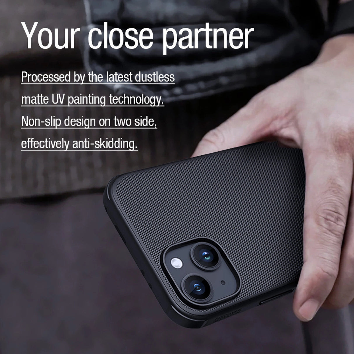 Nillkin Super Frosted Shield Pro Magnetisk Case til iPhone 15 - sort