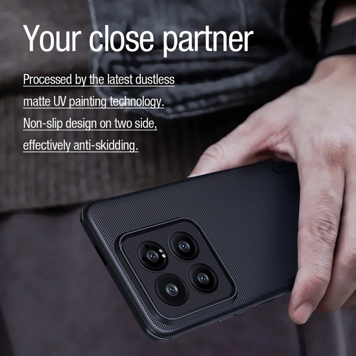 Nillkin Super Frosted Shield Pro Magnetic Case til Xiaomi 14 Pro - sort