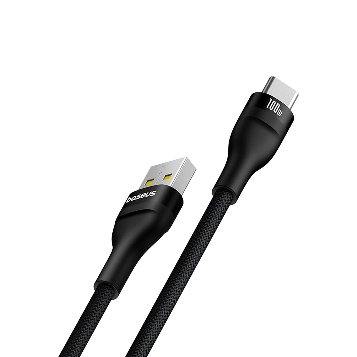 Baseus Flash 2 USB-A / USB-C kabel 100W 1 m - sort