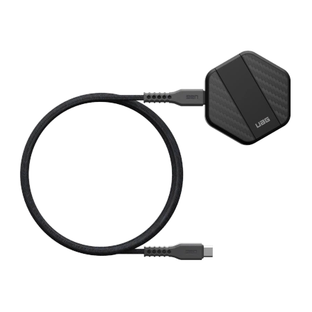 UAG trådløs oplader 15W trådløs oplader med stativ, kompatibel med MagSafe - sort kulstof