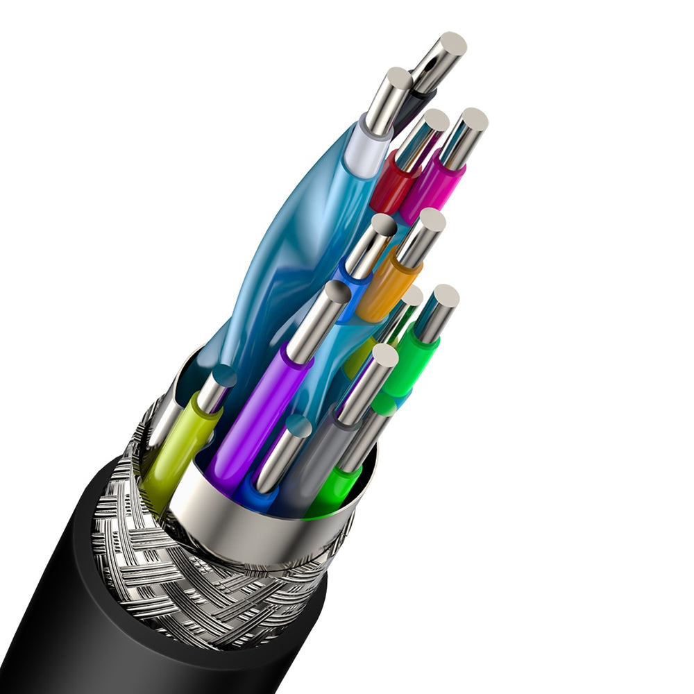 Baseus Cafule HDMI / HDMI 2.0 4K 60 Hz 3D 18 Gbps kabel - sort