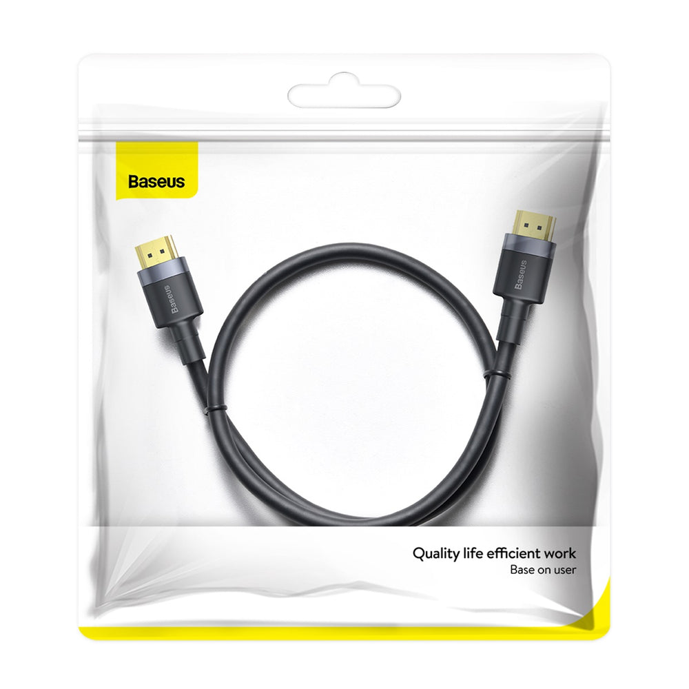 Baseus Cafule HDMI / HDMI 2.0 4K 60 Hz 3D 18 Gbps kabel - sort