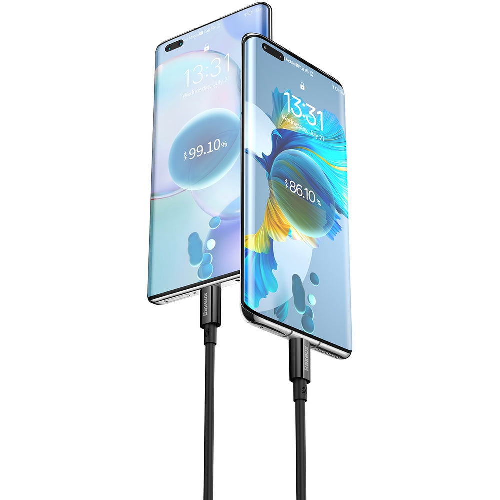 Baseus Superior Series USB-A / USB-C kabel 100W 1m - sort