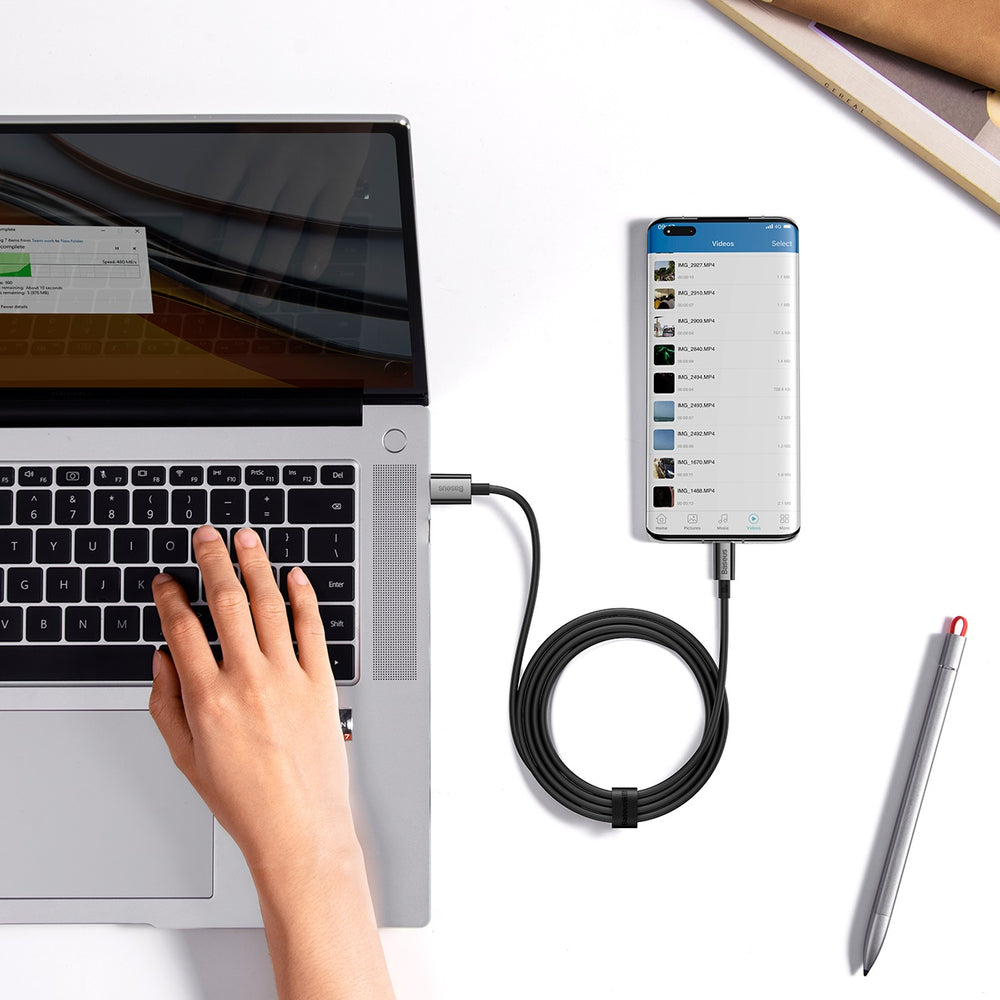 Baseus Superior Series USB-A / USB-C Cable 100W 1m - Black