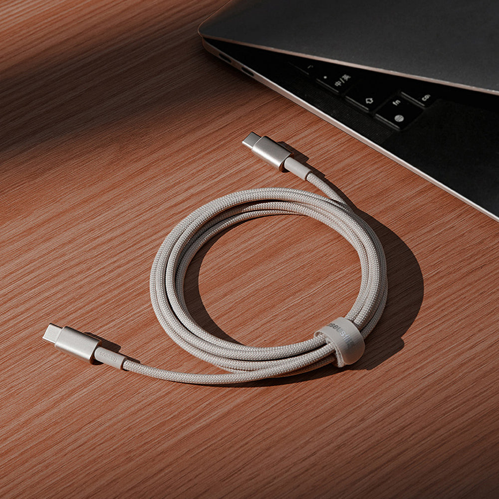 Baseus Tungsten Gold USB-C / USB-C cable 100W 1m - gold