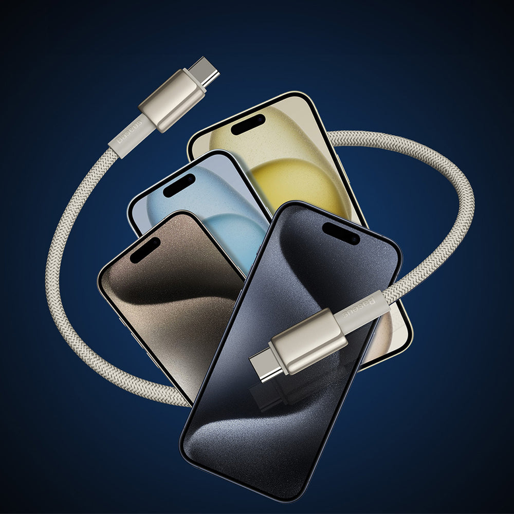 Baseus Tungsten Gold USB-C / USB-C 100W 2m kabel - guld