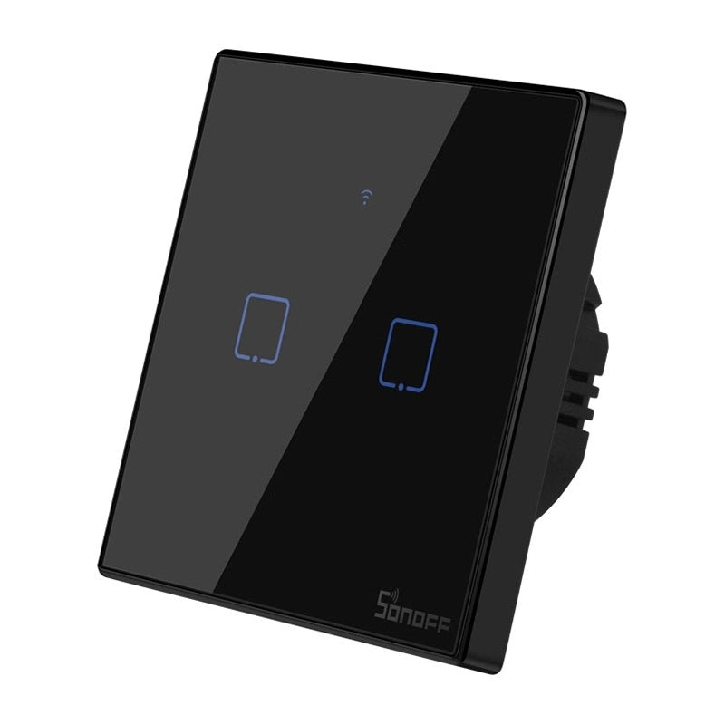 Berøringslysswitch WiFi + RF 433 Sonoff T3 EU TX (2-kanal)