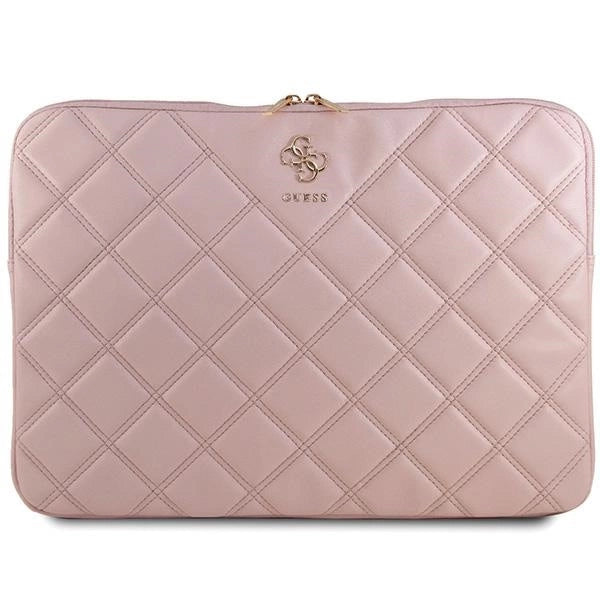 Guess Quilted 4G cover til en 16" laptop - pink