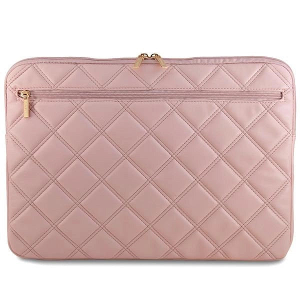 Guess Quilted 4G cover til en 16" laptop - pink
