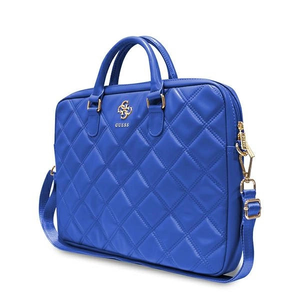 Guess Quilted 4G taske til en 16" laptop - blå