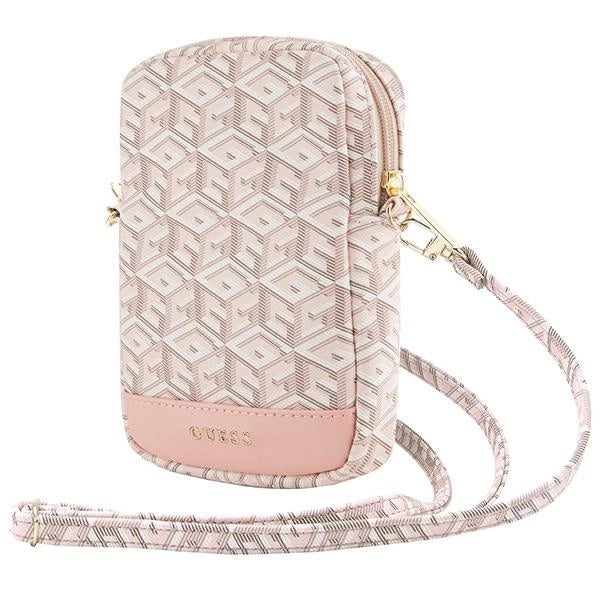 Guess Zip GCube Bottom Stripe telefonpose - pink