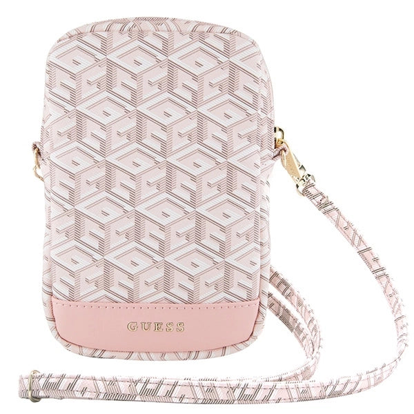 Guess Zip GCube Bottom Stripe telefonpose - pink
